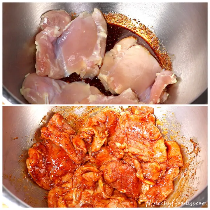 Easy Air Fryer Boneless Skinless Chicken Thighs + Video Munchy Goddess