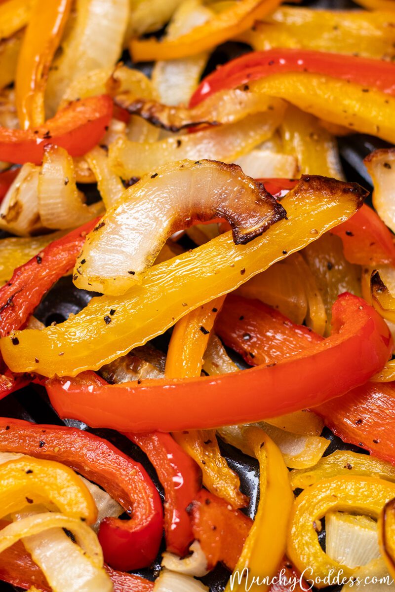 Easy Air Fryer Peppers and Onions + Video Munchy Goddess