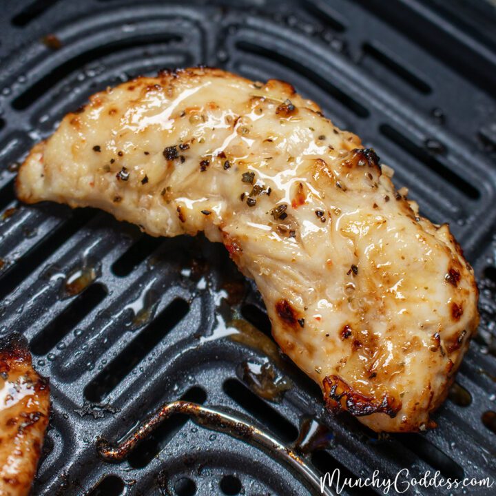 Easy Air Fryer Marinated Chicken Tenderloins + Video Munchy Goddess