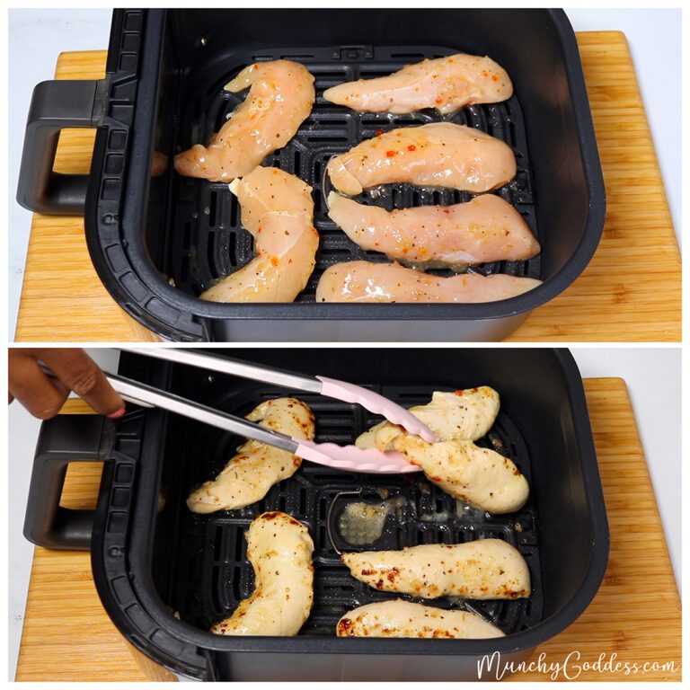 Easy Air Fryer Marinated Chicken Tenderloins + Video Munchy Goddess